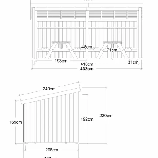 Plus Nordic madpakkehus 9,5 m2 - Type 1A