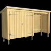 Plus Nordic Multi havehus 4,7 m² 2 moduler med dobbeltdør og åben front