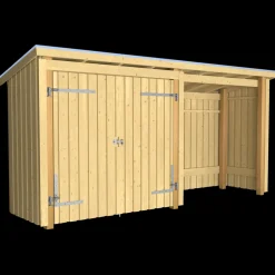 Plus Nordic Multi havehus 4,7 m² 2 moduler med dobbeltdør og åben front