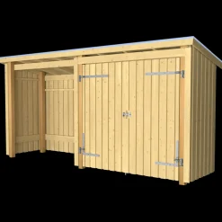 Plus Nordic Multi havehus 4,7 m² 2 moduler med dobbeltdør og åben front