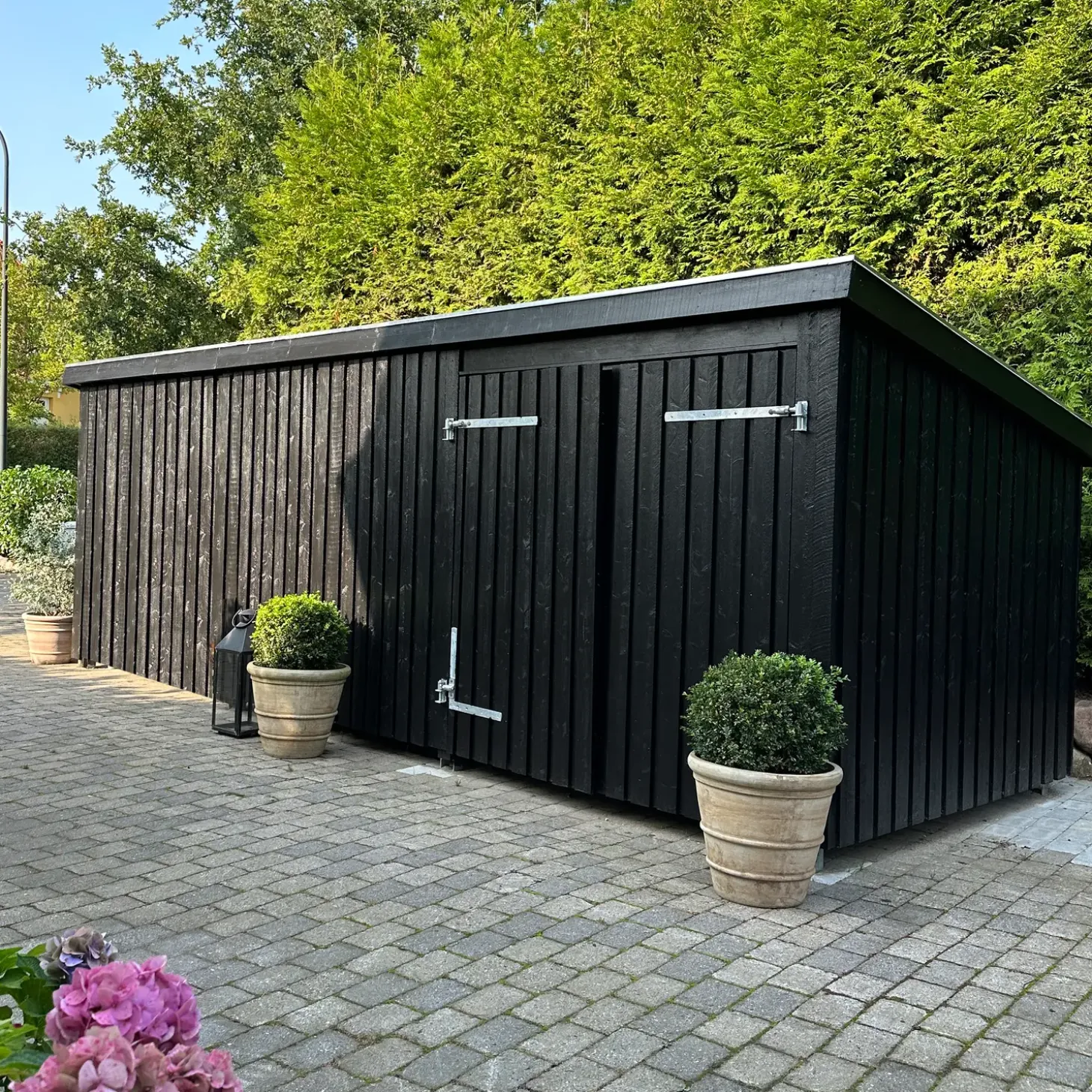 Plus Nordic Multi Havehus 14 m² 3 moduler m/dobbeltdør og lukket front