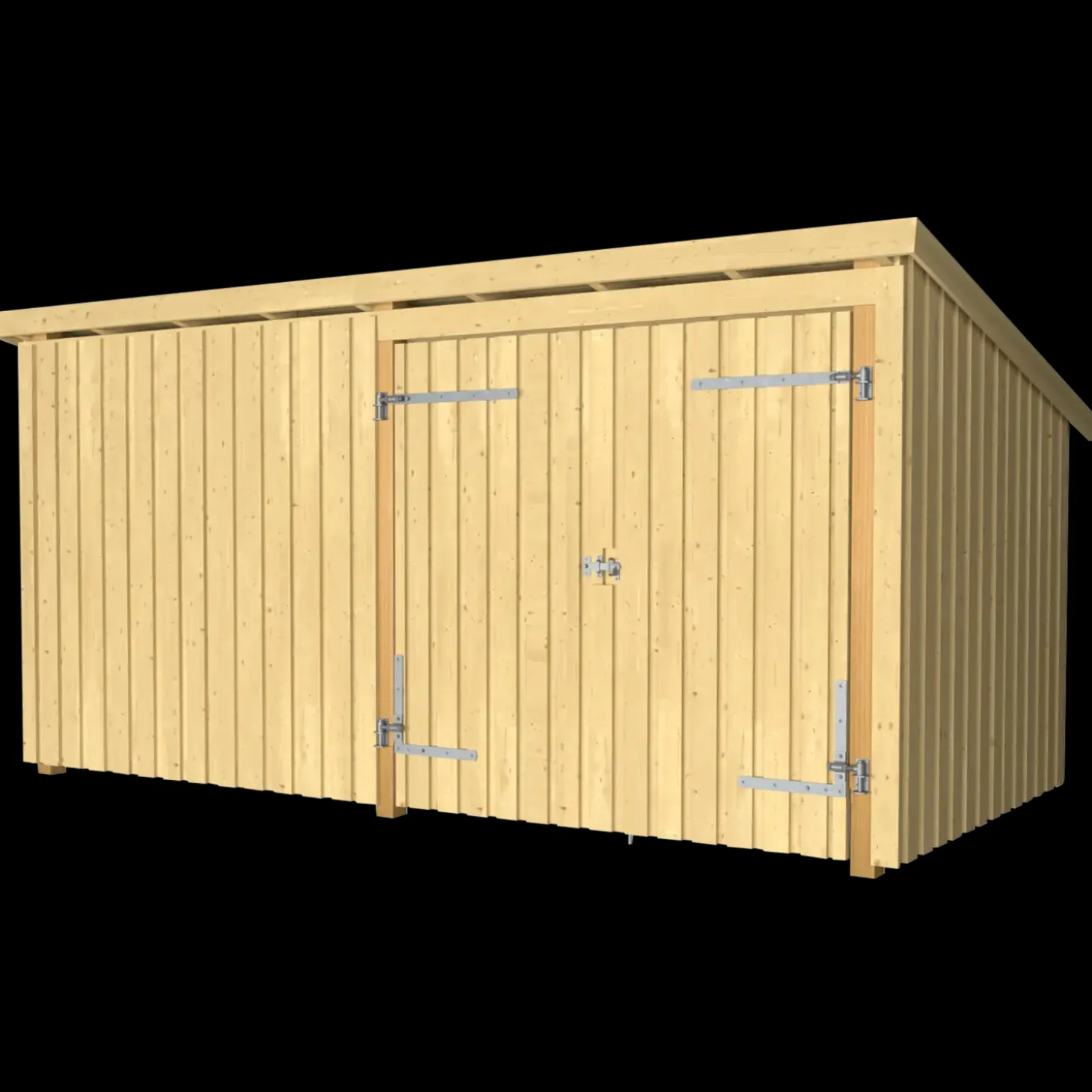 Plus Nordic Multi havehus 9,5 m² 2 moduler med dobbeltdør lukket front