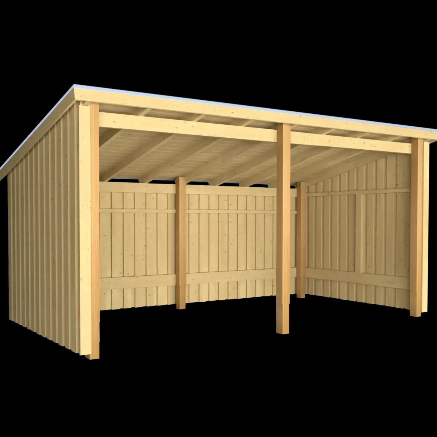 Plus Nordic Multi havehus 9,5 m² 2 moduler med åben front