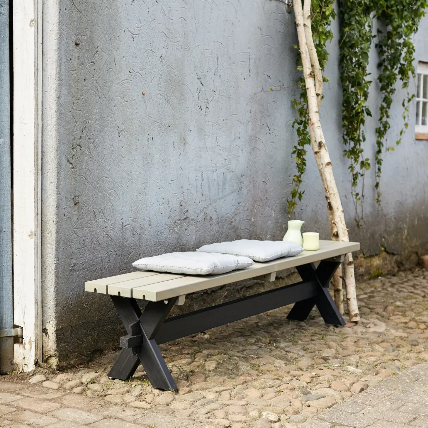 Plus Nostalgi Plankebænk 177 cm trykimp
