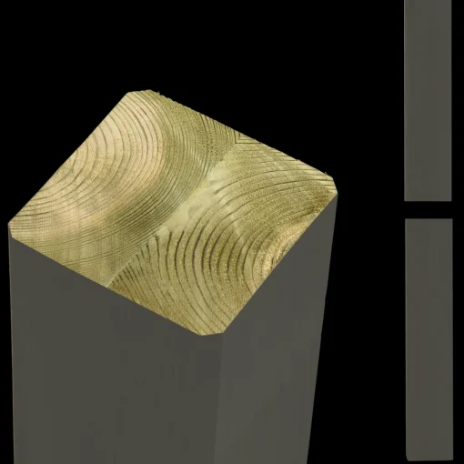 Plus Omlimet stolpe/drager  9x9x268 cm umbragrå