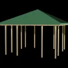 Plus Pavillon 1 åben modul med sort tagdug trykimprægneret