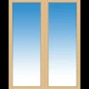 Plus Pavillon dobbelt skydedør inkl. glas 160x204 cm
