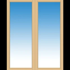 Plus Pavillon dobbelt skydedør inkl. glas 160x204 cm