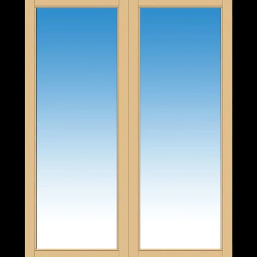 Plus Pavillon dobbelt skydedør inkl. glas 160x204 cm