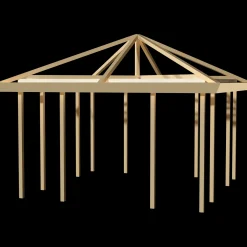 Plus Pavillon Grundsæt uden tagdug trykimprægneret