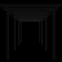 Plus pergola dobbelt 3 moduler sort