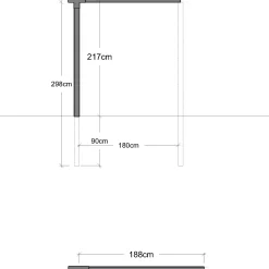 Plus pergola forlængermodul enkelt