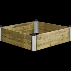 Plus PIPE højbed 140x140x36 cm grundmalet sort