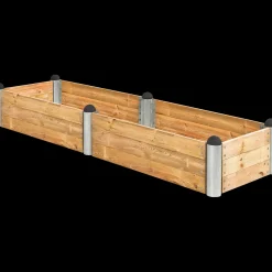 Plus PIPE højbed 140x80x36 cm lærketræ