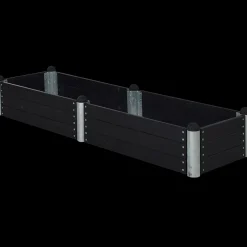 Plus PIPE højbed 80x80x36 cm sort