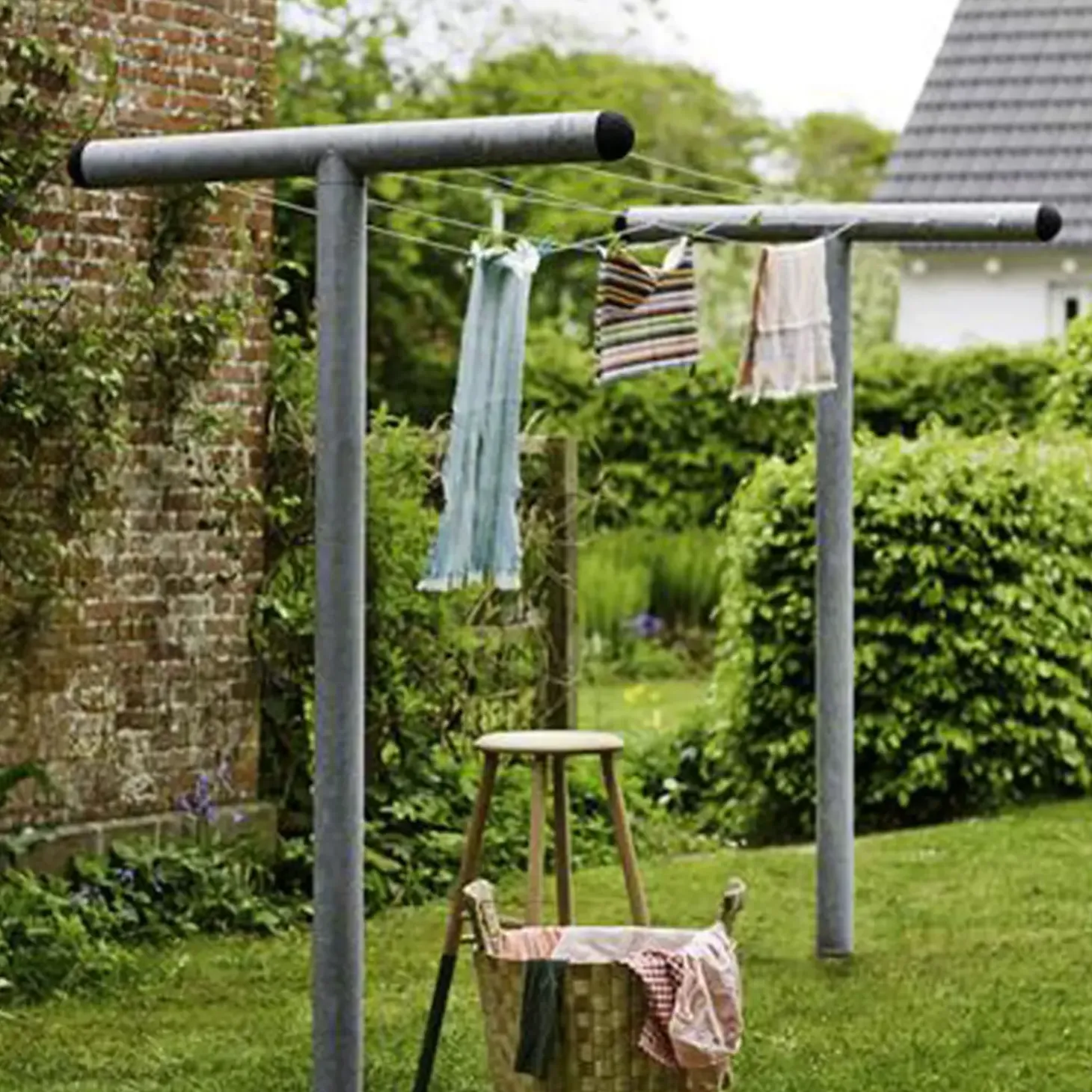 Plus PIPE Tørrestativ 130x520 cm. Højde 200 cm. over jord