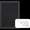 PLUS Plank enkeltlåge inkl. beslag 100×125 cm Sort
