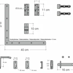 Plus Plank enkeltlåge 100x125 cm trykimprægneret