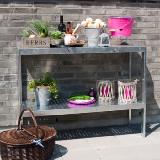 Plus plantebord 17943-1 varmgalvaniseret 40x90x110 cm