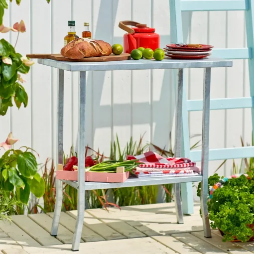 Plus plantebord 17943-1 varmgalvaniseret 40x90x110 cm