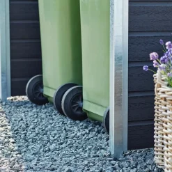 PLUS Renovationsskjul Artura m/stålstolper til nedstøbning