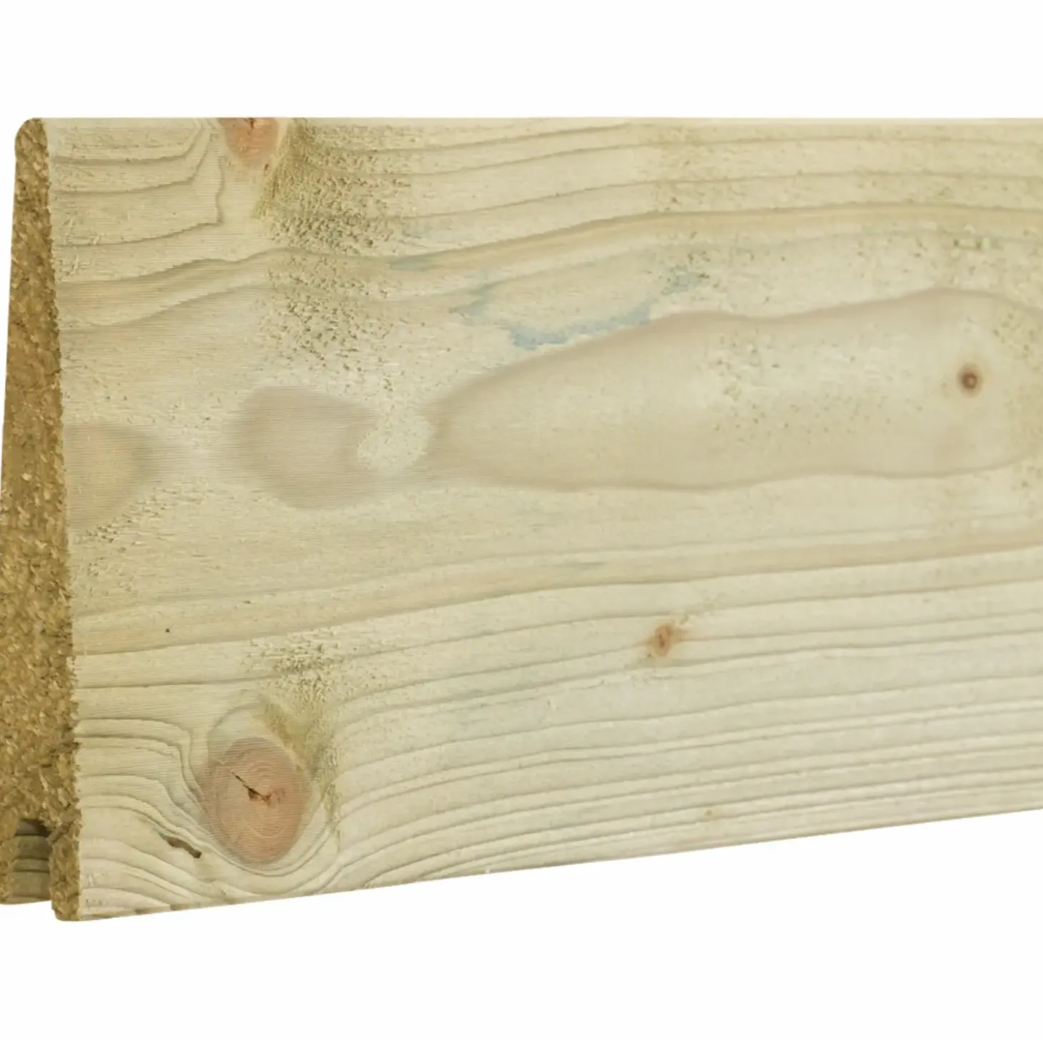 PLUS Renovationsskjul Klink Profil trykimprægneret m/træstolper til nedgravning