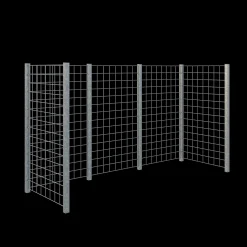 Plus renovationsskjul stålespalier 173,5x89x147 cm varmgalvaniseret