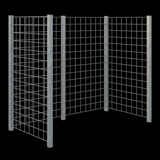 Plus renovationsskjul stålespalier 173,5x89x147 cm varmgalvaniseret