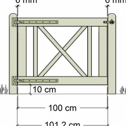 Plus Rom enkeltlåge 100x75 cm trykimprægneret