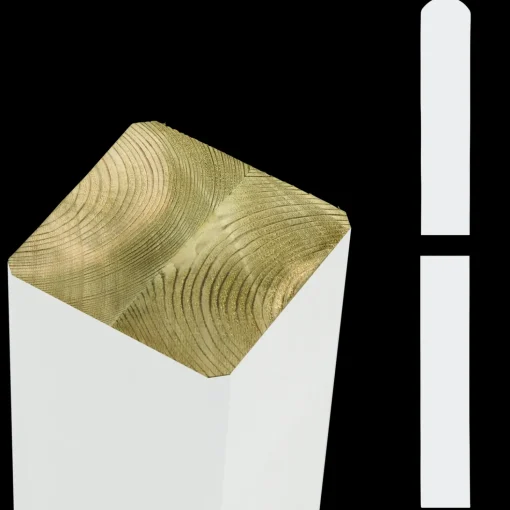Plus Sendai hegn 180x80 cm hvid
