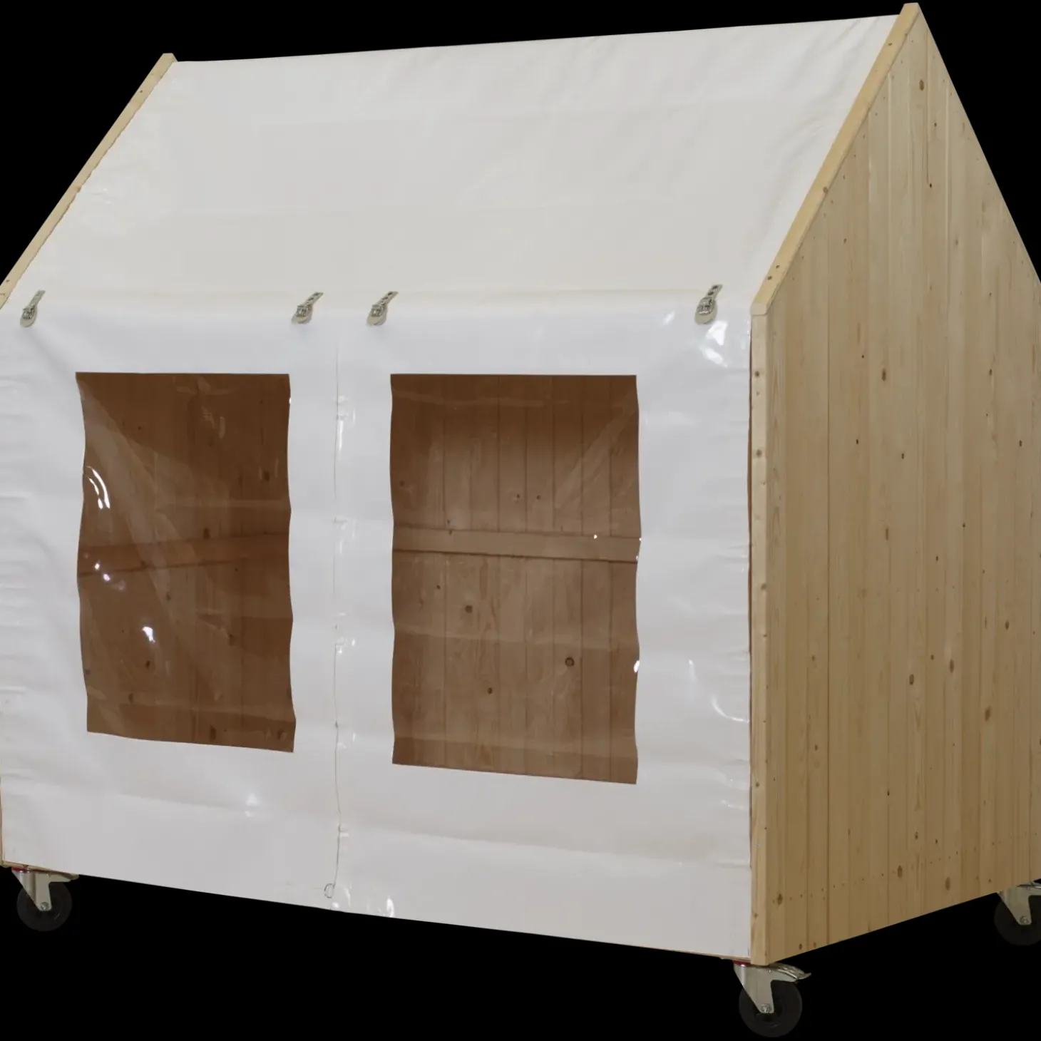 Plus shelter på hjul ubehandlet nåletræ