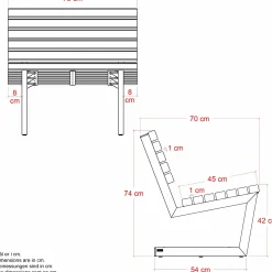 PLUS Siesta Living stol 75 cm