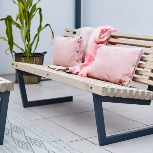Plus Siesta rustik trallesofa 140 cm
