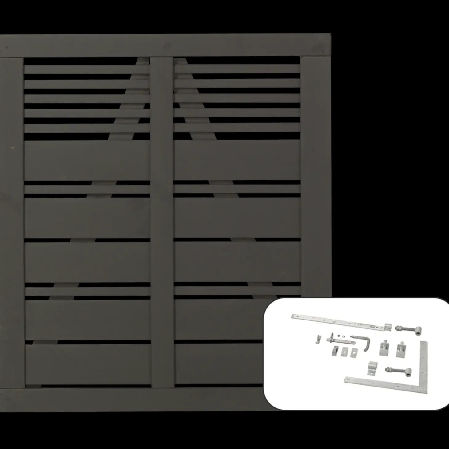 Plus Silence Enkeltlåge inkl. beslag 100x110 cm