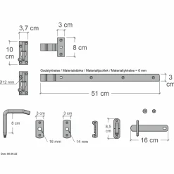 Plus Silence Enkeltlåge inkl. beslag 100x110 cm