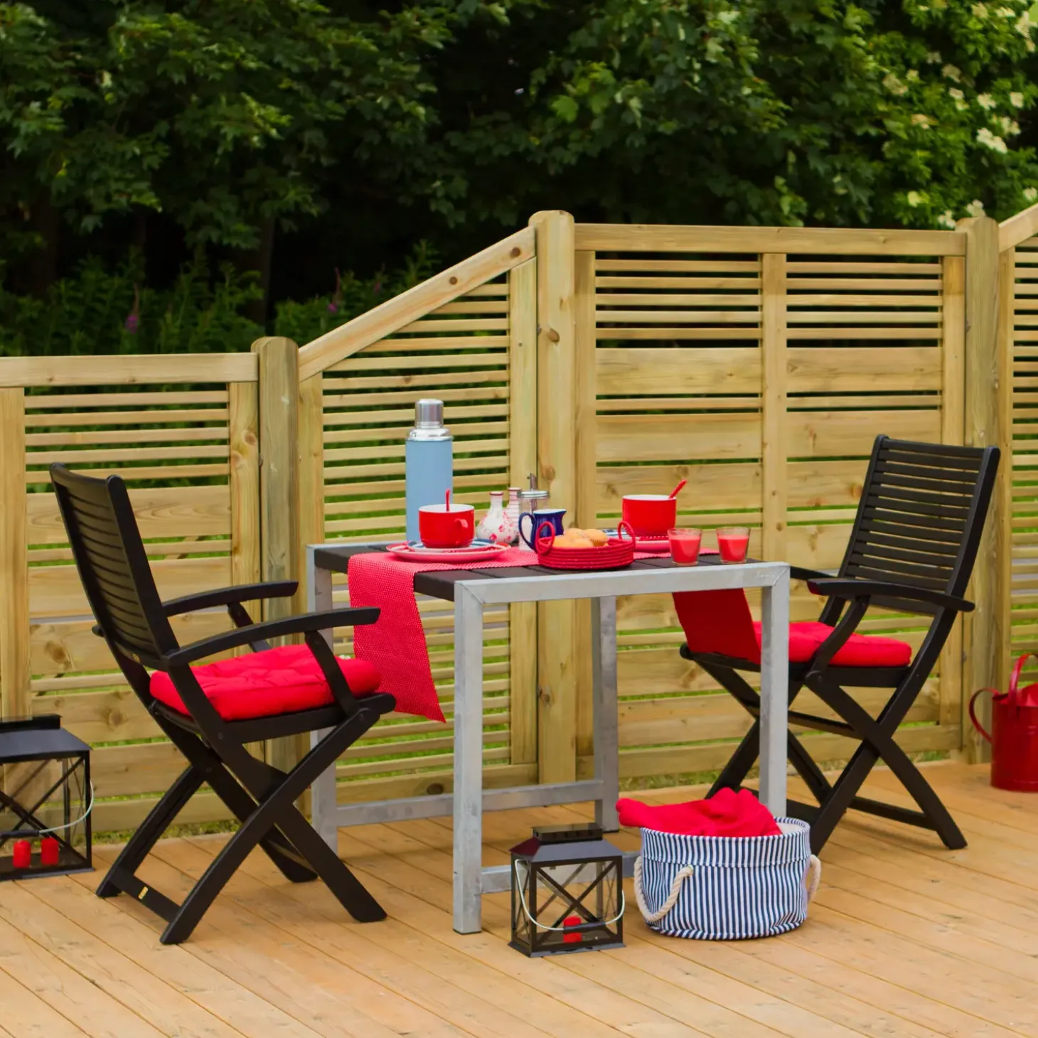 Plus Silence hegn 176x110 cm trykimprægneret