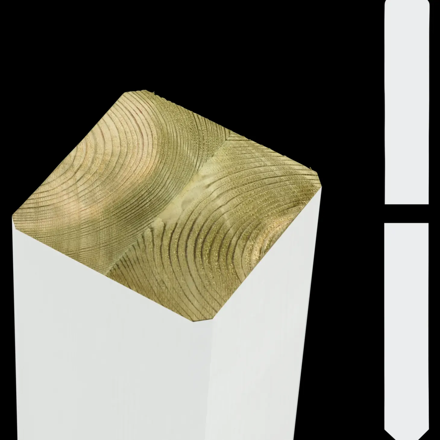 Plus Skagen Lux enkeltlåge 100x80 cm hvid