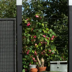 Plus stålespalier m/kant 900x1800 mm sort
