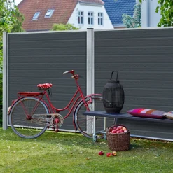 Plus stålespalier m/kant 900x1800 mm sort