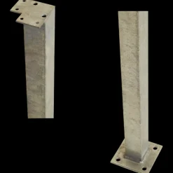 Plus stålstolpe hjørne t/gelænder 45x45 mm længde 103,3 cm varmgalvaniseret