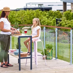 Plus stålstolpe hjørne t/gelænder 45x45 mm længde 103,3 cm varmgalvaniseret