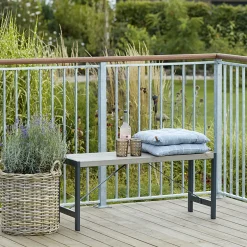 Plus stålstolpe hjørne t/gelænder 45x45 mm længde 103,3 cm varmgalvaniseret