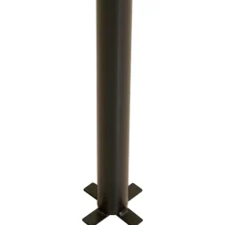 Plus stålstolpe rund t/nedgravning Ø42,4mm x 186 cm sort
