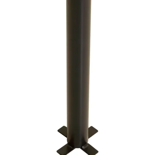 Plus stålstolpe rund t/nedgravning Ø42,4mm x 186 cm sort