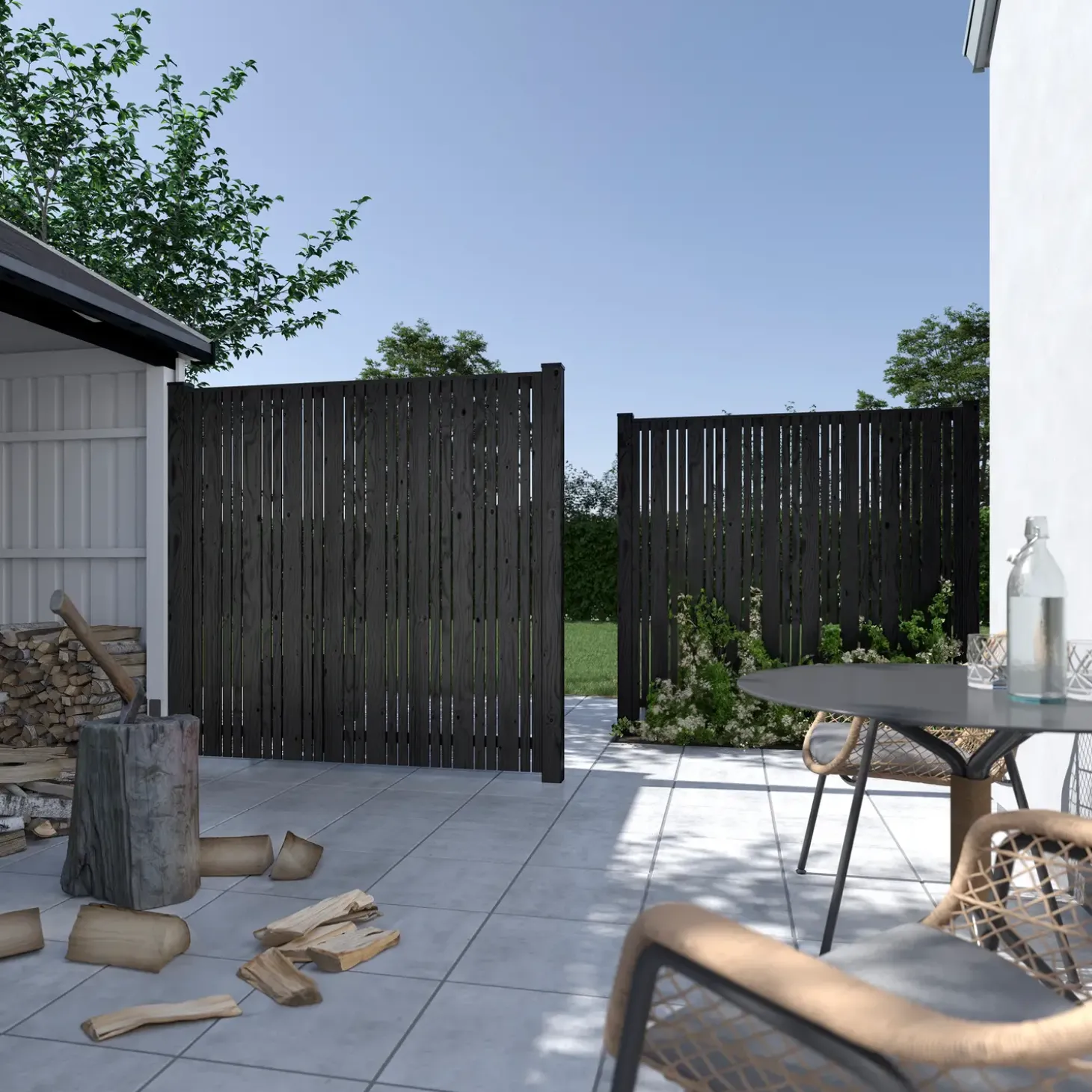 Plus Tangent Hegn 180x180 cm sort