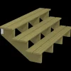 Plus Terrassetrappe 3 trin 54x76 cm 34,2° 180 cm