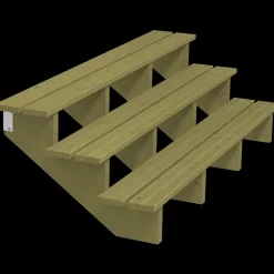 Plus Terrassetrappe 3 trin 54x76 cm 34,2° 180 cm