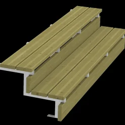 Plus Terrassetrappe 2 trin 37x54 cm 34,2° 180 cm