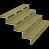Plus Terrassetrappe 4 trin 71x104 cm 34,2°  180 cm