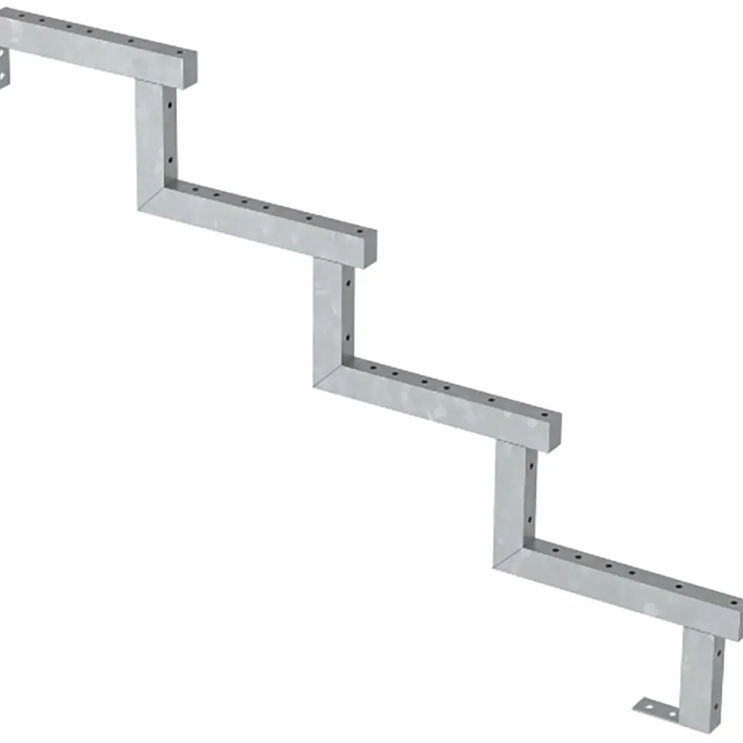 Plus Terrassetrappe 4 trin 71x104 cm 34,2° 180 cm